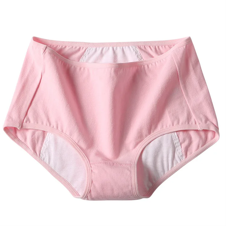 3 шт., Ropa Interior Femenina, трусики, герметичные, водонепроницаемые, одноцветные, простые и удобные, антибактериальные, дышащие, средние - Цвет: Pink