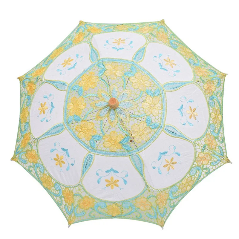 Китайский традиционный стиль Свадебный зонтик горячая Распродажа бумажный зонтик вышитый кружевной для Свадебного Шоу Декор