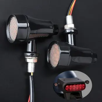

Tail Light Turn Signals 12V (Left & Right) Aluminum Motorcycle LED Black Bullet