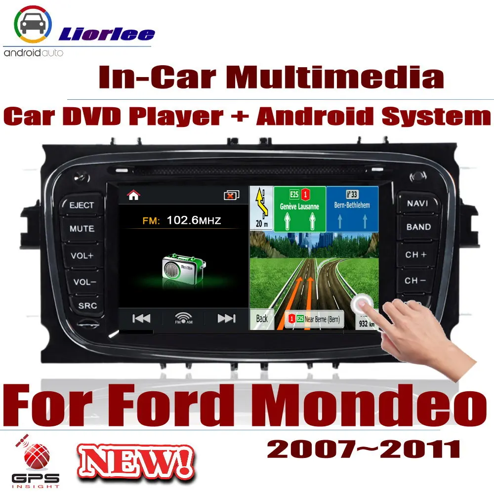 

Car Radio DVD Player GPS Navigation For Ford Mondeo 2007-2011 Android HD Displayer System Audio Video Stereo In Dash Head Unit