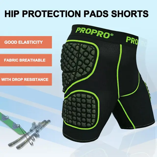 US $35.27 Unisex Protective Hip Short EVA Padded Protection Short Pant Thickening Butt For Skiing Skating Sno