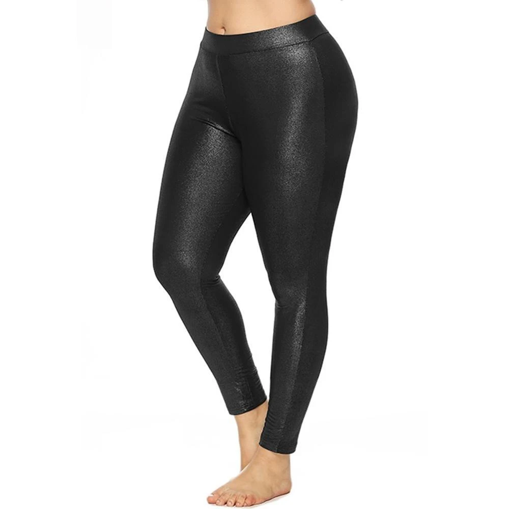 glitter plus size pants