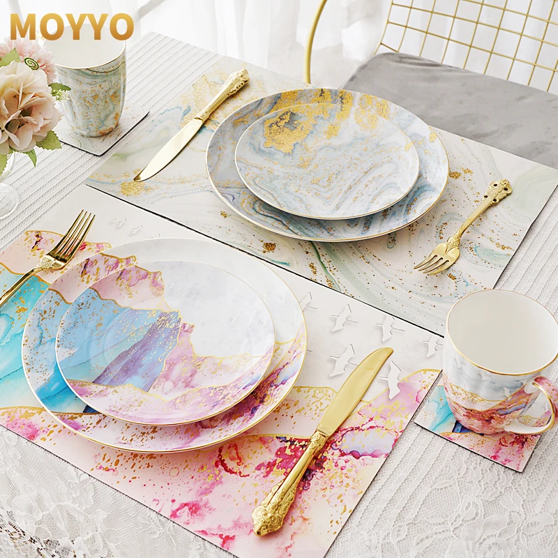 Osso china jantar placas 8