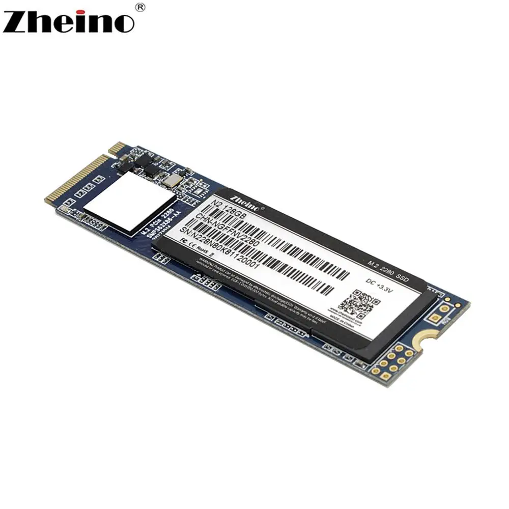 Zheino M.2 PCIe SSD N2 128 ГБ NVMe 2280 мм NGFF для ноутбука Внутренний твердотельный жесткий диск