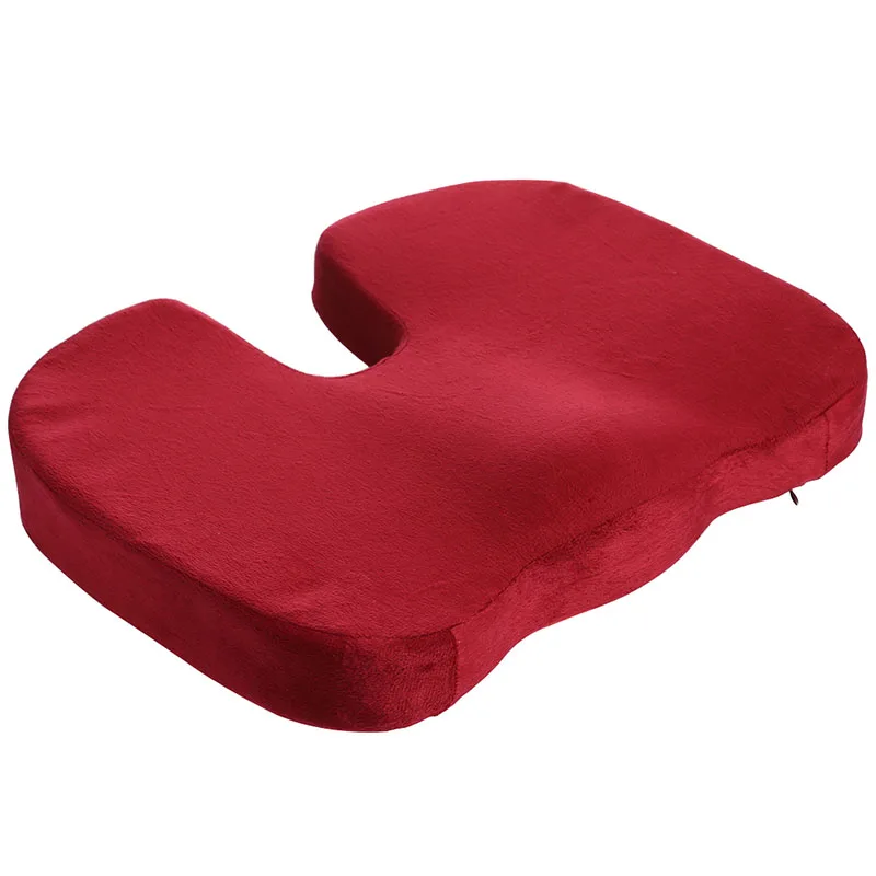 Style A Red Дорожная подушка для сидения копчик ортопедическая пена с памятью U сиденье массажное кресло подушка для автомобиля офисная Массажная подушка - Цвет: Style A Red
