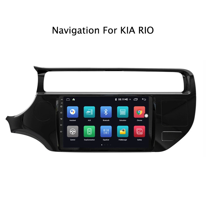 Excellent Ectwodvd 9inch Andriod 8.1 Car DVD GPS For Kia Rio K3 2012-2016 4G RAM 64G ROM CarPlay DSP 4G LTE with WIFI 1