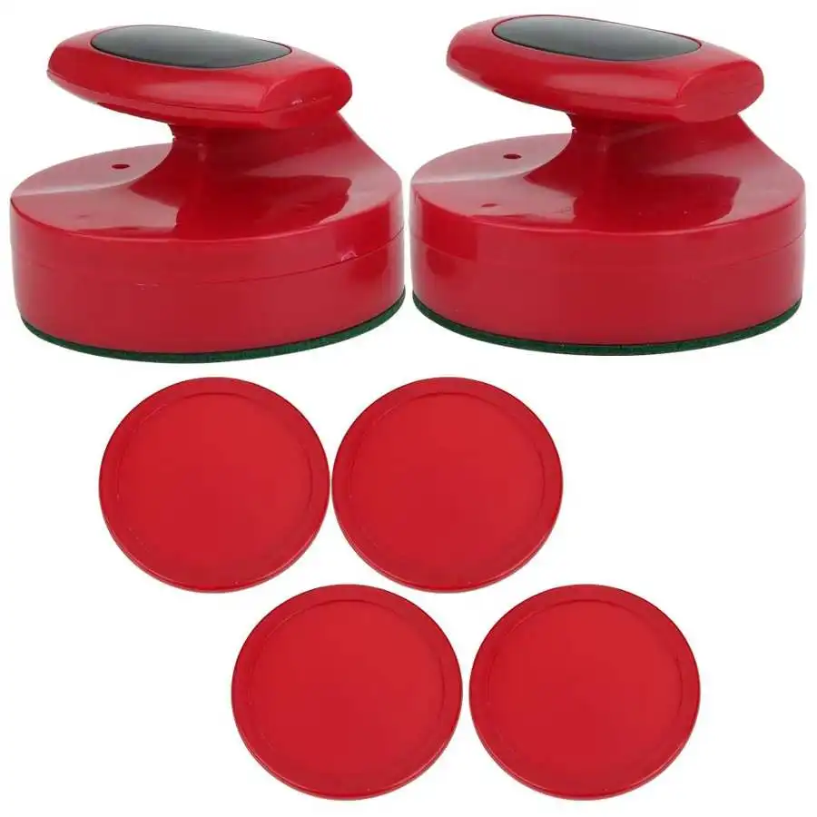 Air Hockey Accessories Pushers Puck Hockey Game Table 94MM Slider Pusher Set 4 Pucks Hockey Accessories