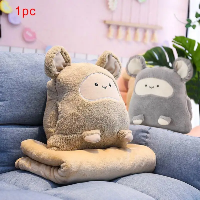 

Car Pillow 3 In 1 Home Kids Cushion Interior Decor Sleeping Cute Bedroom Plush Stuffed Toy Soft Blanket Hand Warmer Office