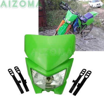 

Universal Dual Sport Headlight 12v 35w Enduro Motocross Head Lights Fairing For Yamaha Suuzki Kawasaki KLX KDX KLR KX KMX 85 125