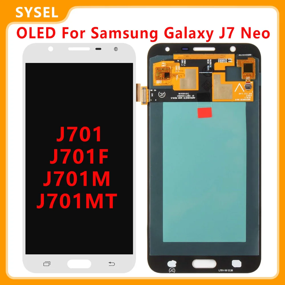 ЖК-дисплей OLED для Samsung Galaxy J7 Neo J701 J701F J701M J701MT дисплей с сенсорным экраном в сборе