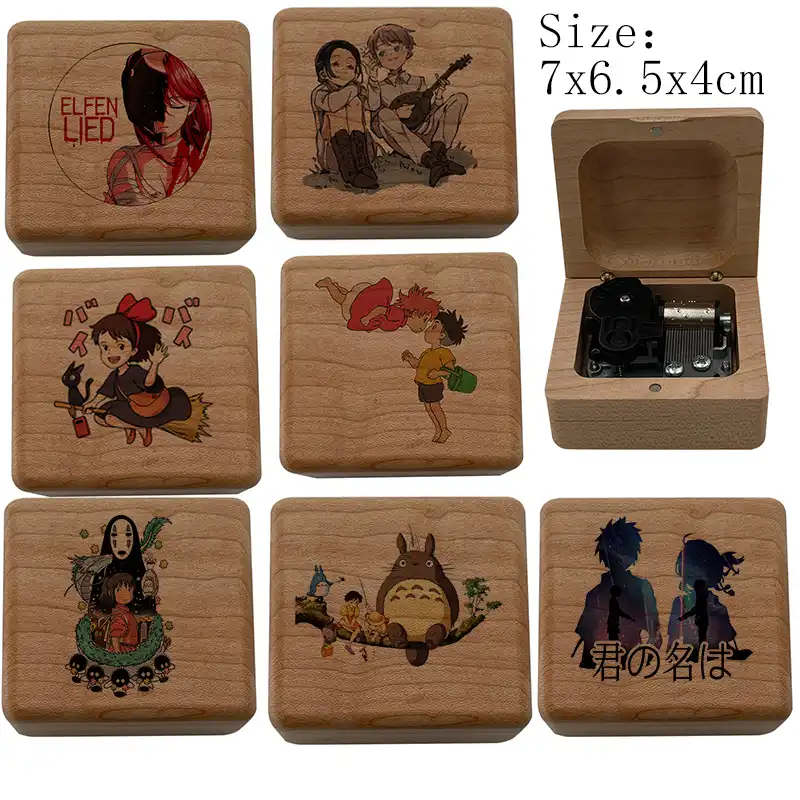 アニメ方法の移動城千と千尋の崖の上のポニョ約束ネバーランドトトロユリ風アップオルゴールアニメ友人のギフト キーホルダー Aliexpress