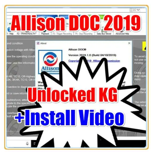 Лидер продаж 2020 г. Аллисон DOC 2019 2017 + генератор ключей передача файлов GEN5