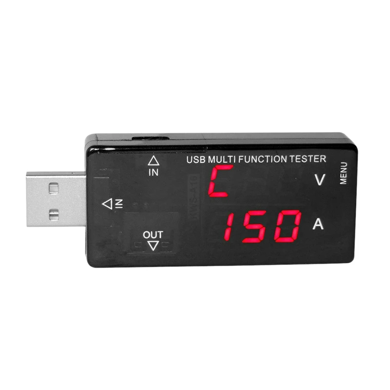 Usb цифровой Многофункциональный Вольтметр Амперметр тестер тока детектор емкости