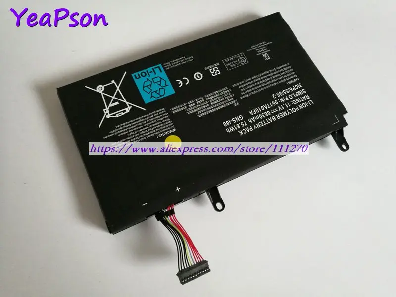 Yeapson 11 1 В 6830 мАч подлинный телефон 961TA010FA Аккумулятор для ноутбука Gigabyte P35W v2 P35X v3 P57W
