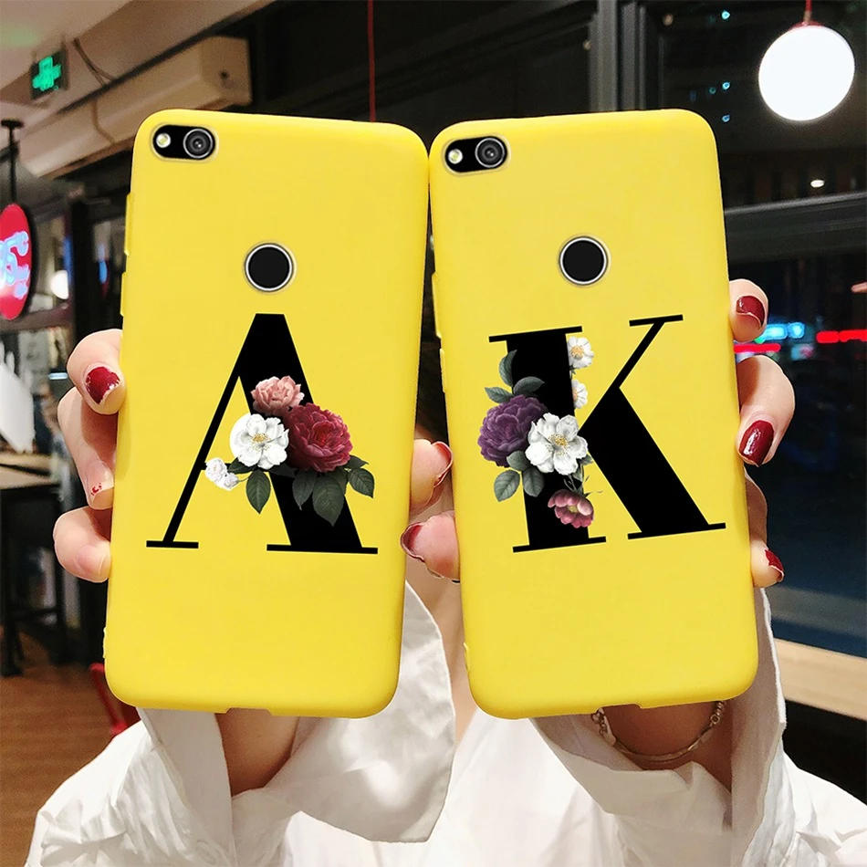 para Huawei P8 P9 Lite 2017 Honor 8 Lite, carcasa trasera con estampado de letras, Fundas de silicona suave para Huawei P9 Lite 2016| Fundas antigolpes para teléfono| - AliExpress
