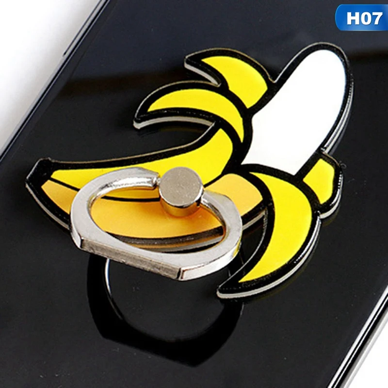 1 шт мультфильм красные губы мороженое Радуга кактус Мобильная подставка-кольцо под Пальцы для телефона кронштейн милые аксессуары для мобильного телефона - Цвет: 7