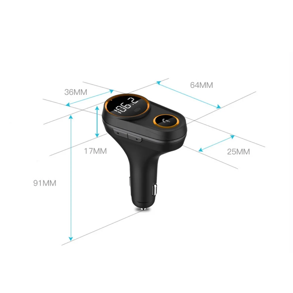 Автомобильный Bluetooth fm-передатчик, беспроводная гарнитура, аудио приемник, авто MP3 плеер 4.8A, двойное USB быстрое зарядное устройство, автомобильные аксессуары