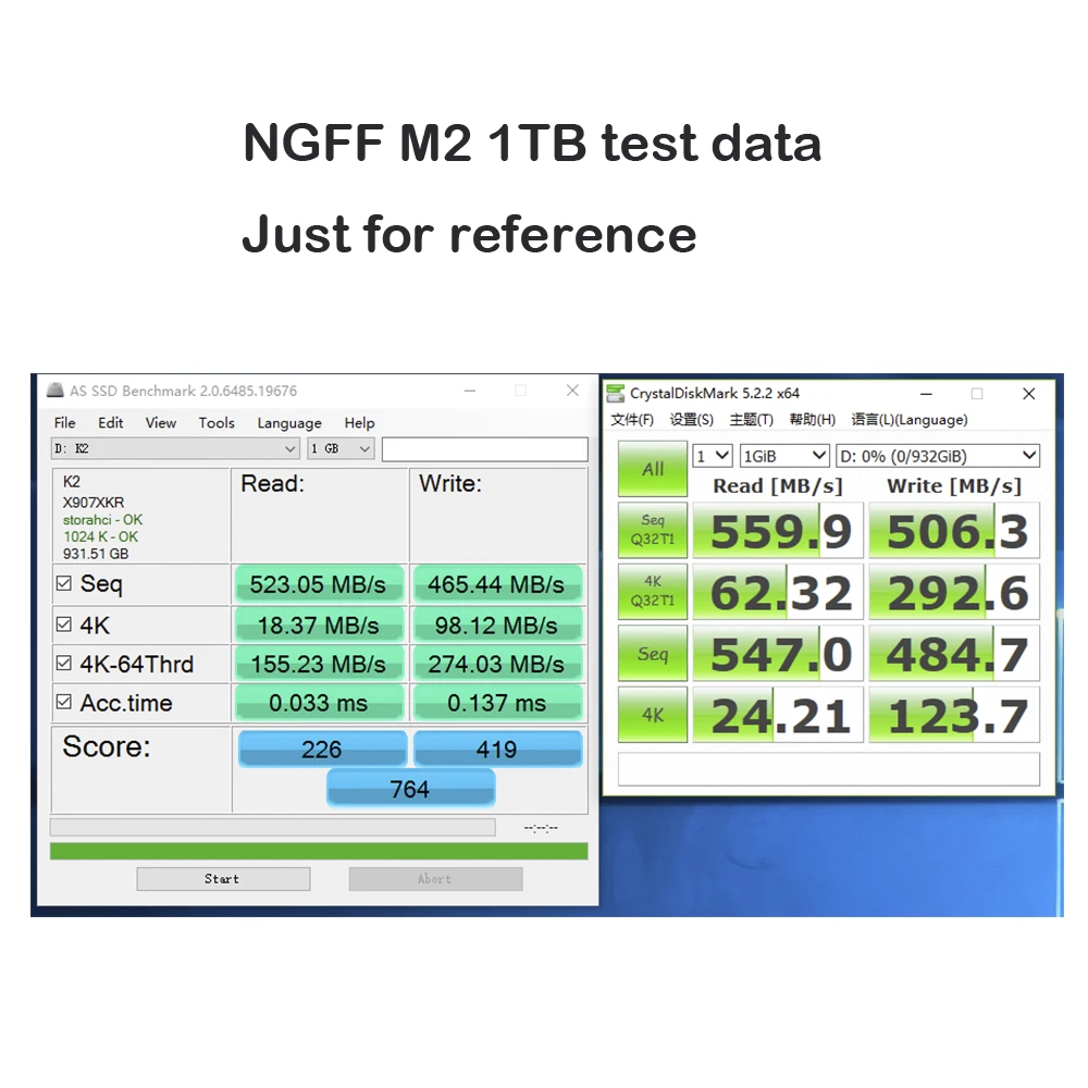 HY Samgporse M.2 SATA HDD NGFF M2 1 ТБ SSD pour ordinateur портативный куб i7 stylet Surface Pro