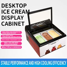 Congelatore commerciale del contenitore di esposizione su ordinazione del galleggiante congelato gelato da tavolino del congelatore commerciale del dessert
