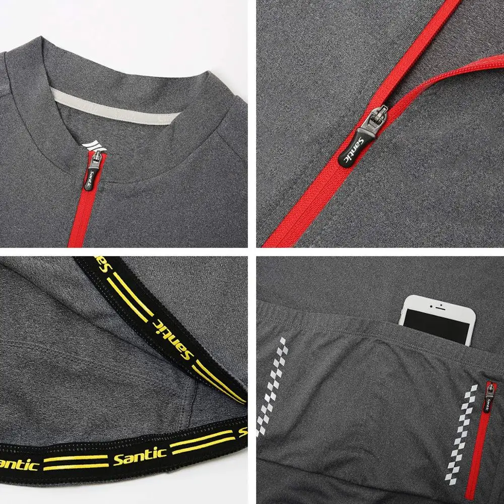 Мужская велосипедная майка Santic с коротким рукавом велосипедные рубашки