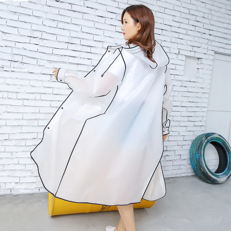 Adult Raincoat Jacket Protective Fashion men and women Hiking Fishing Transparent Thick Poncho Rain Gear