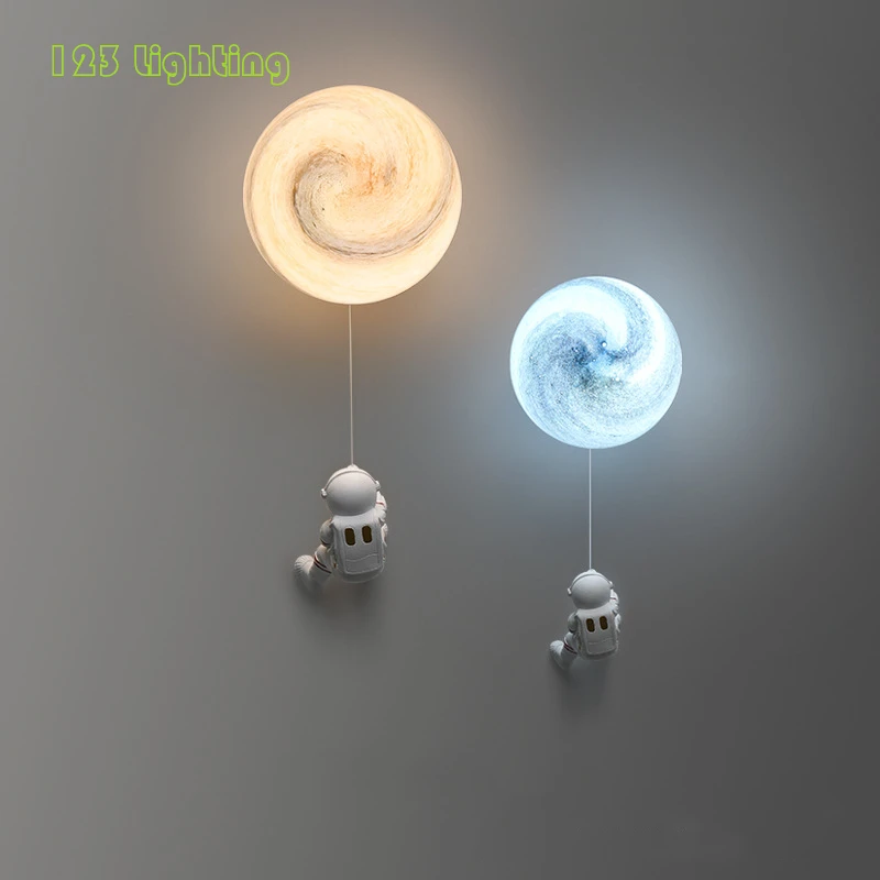 the range wall lights Creative Planet Wall Lamp Astronaut Children's room Sconce Parlor Aisle Wall Lights Home Decoration New Style G9 Bulb 110-220V night lamp for bedroom wall