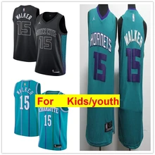 Шарлот кемба Уокер баскетбольные майки Синий Фиолетовый Черный Белый Молодежный детский s