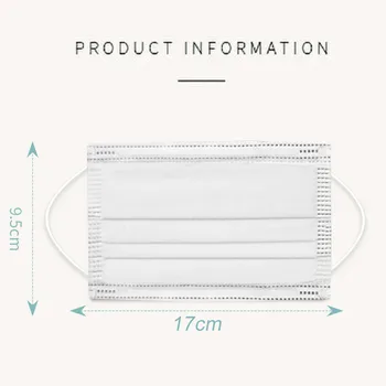 10-100 sztuk dorosłych nadrukowany motyl maska jednorazowe 