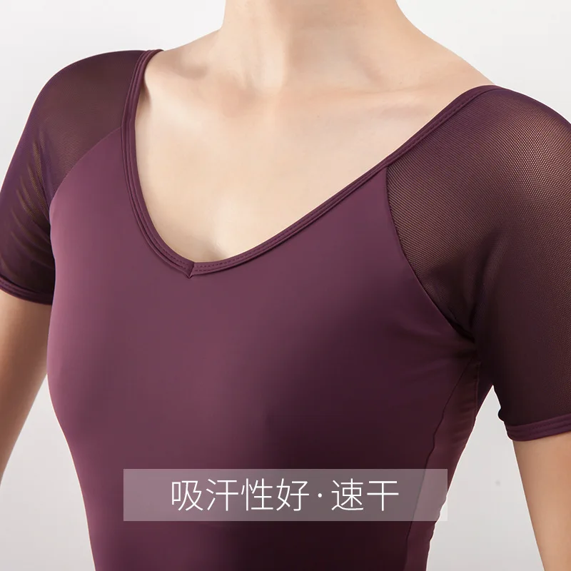 

Teachers Exercise Clothing Dancing Dress Shapewear High Hip Ballet Gymnastics Dress Lycra Gauze Art Exam Base