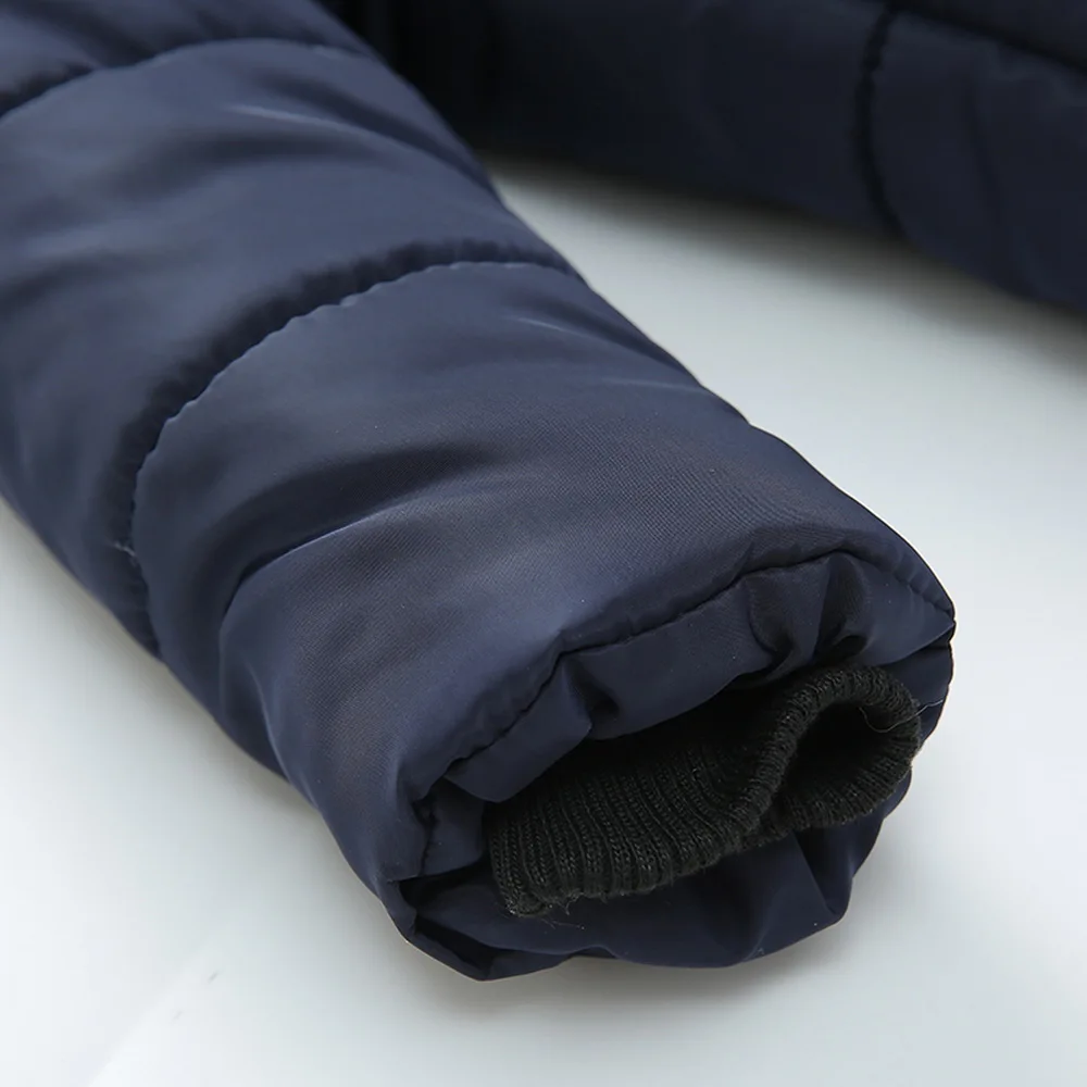Online 2019 fashion boys winter warm hooded jackets children s wear garments coats toddler boy clothes kid Mid Long Cotton coats D20