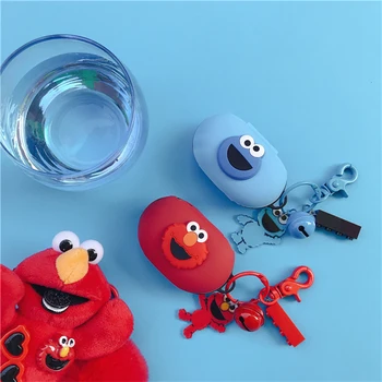 

Cute DIY Cartoon Silicon Cover for Samsung Galaxy Buds 2019 Case Bluetooth Earphone Charging Box Cover Doll Keyring Decor Gift
