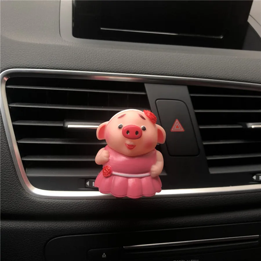 Pink Милый маленький поросенок, автомобильный освежитель воздуха, автомобильный освежитель воздуха, автомобильный ароматизатор, Автомобильный декоративный парфюм - Название цвета: Pink