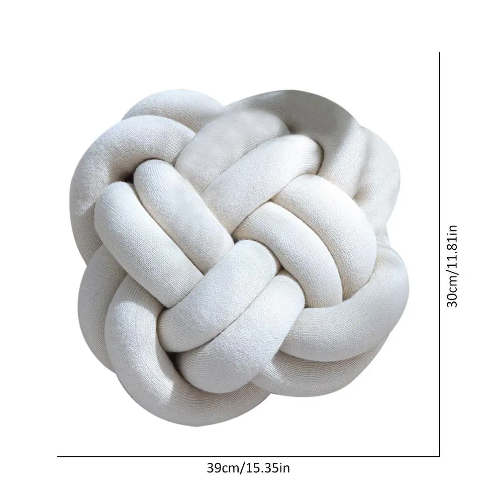 Creative Knotted Ball Cushion Throw Pillow Waist Back Cushion Home Sofa Bed Decor Dolls Toys For Office Rest 30X39cm