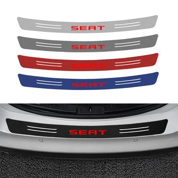 

1PCS NEW style Car Styling Trunk Rear Guard Bumper Protector Sticker For Seat Leon Ibiza cupra Altea Belt Racing Accessories