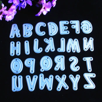 

26pcs/Set DIY Alphabet Metal stencils 26 English Letters stencils Scrapbooking Folder