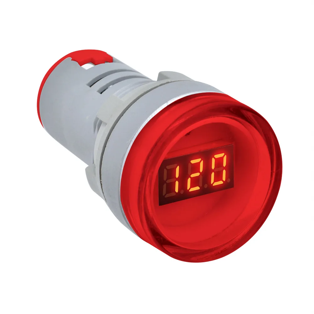 Мини 22 мм переменного тока 60 500 В AD16 22DSV Тип вольтметр светодиодный цифровой