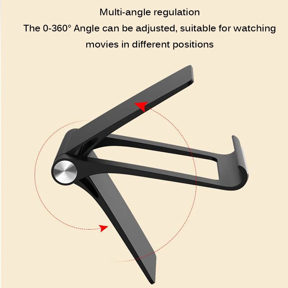Foldable Rotary Mobile Phone Stand Desk Tablet Stand Simple Compact ABS Car Phone Holder Stand for cell phone car Accessories