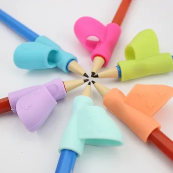 

3pcs/set Useful Silicone Baby Child Learning Toy Writing Posture Tool Hold Pen Correction Stationery Set Gift Color Random