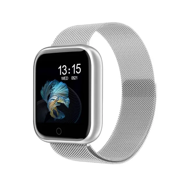 Женские водонепроницаемые Смарт-часы P70 P68 Plus Bluetooth Smartwatch для Apple IPhone монитор сердечного ритма фитнес-трекер Браслет - Цвет: T80 Silver steel
