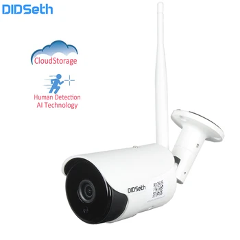 Didset-cámara de seguridad inalámbrica Full HD para exteriores, cámara de videovigilancia IP66, impermeable, Wifi, Ia IP, 1080P