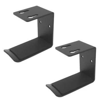 

Hot Sale 2Pcs Headphone Stand with AntiSlip Gasket Holder Hook Tape Under Desk Wall Mount Multifunction Hanger Save Space