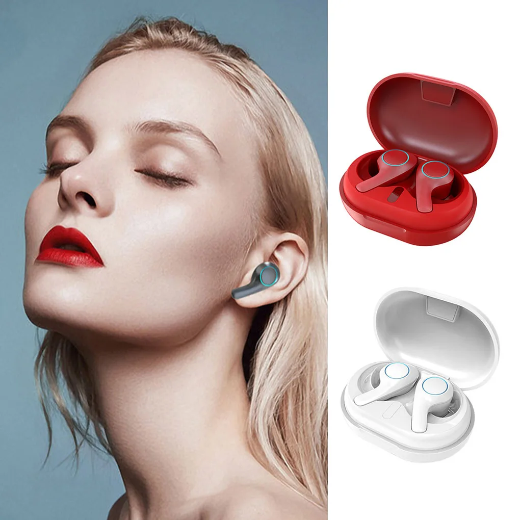 Wireless Bluetooth 5 0 Earphone Long Standby Headset In ear Headphone with Charging Case