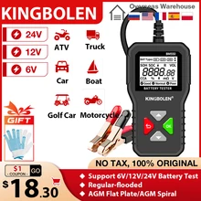

BM550 Car Battery Tester Automotive 6V 12V 24V 100-2000 CCA 2Ah-220Ah Battery Charger Detect Auto Battery Analyzer PK KW208
