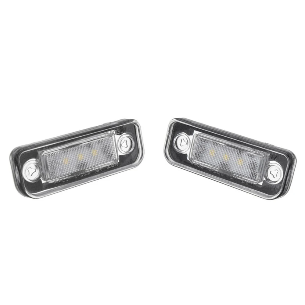 2pcs Car LED License Plate Light Lamp Canbus For Mercedes-Benz C/E Class CLS SLK W203 5D W211 W219 R171 Car Accessories