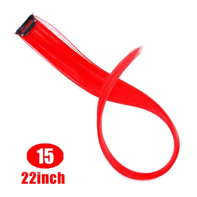 Lupu Rainbow Highlighted Synthetic Hair Girl One Chip In Hair Extension Hairpin Long Straight Hair Clip For Hair False Hair 15