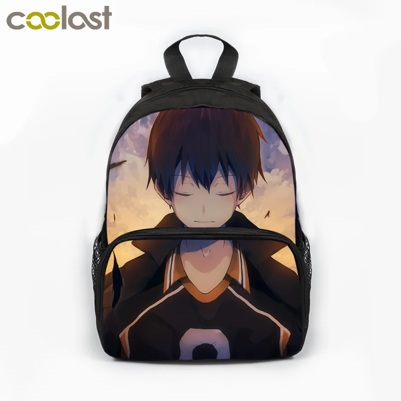 13 Polegada anime voleibol haikyuu! Mochila de lona meninos meninas  adolescentes schoolbag mochila masculino feminino ombro bolsa de viagem -  AliExpress