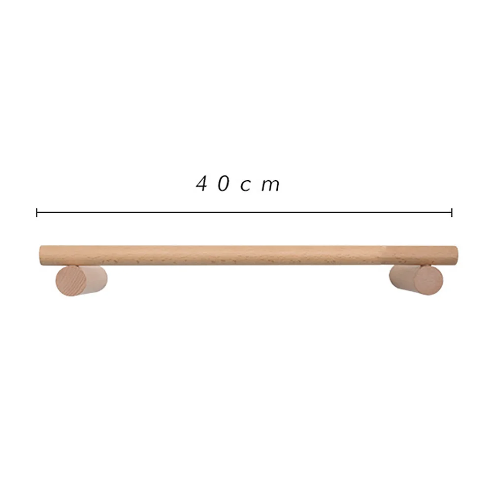 

Towel Rack Easy Install Storage Solid Organiser Wood Wall Mounted Bathroom Shelf Clothing Home Save Space Hanging Decoration