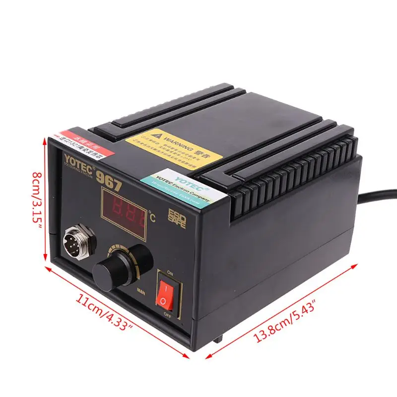 110V 220V 967 электрическая паяльная станция, паяльник с ЖК-дисплеем, Распайка SMD