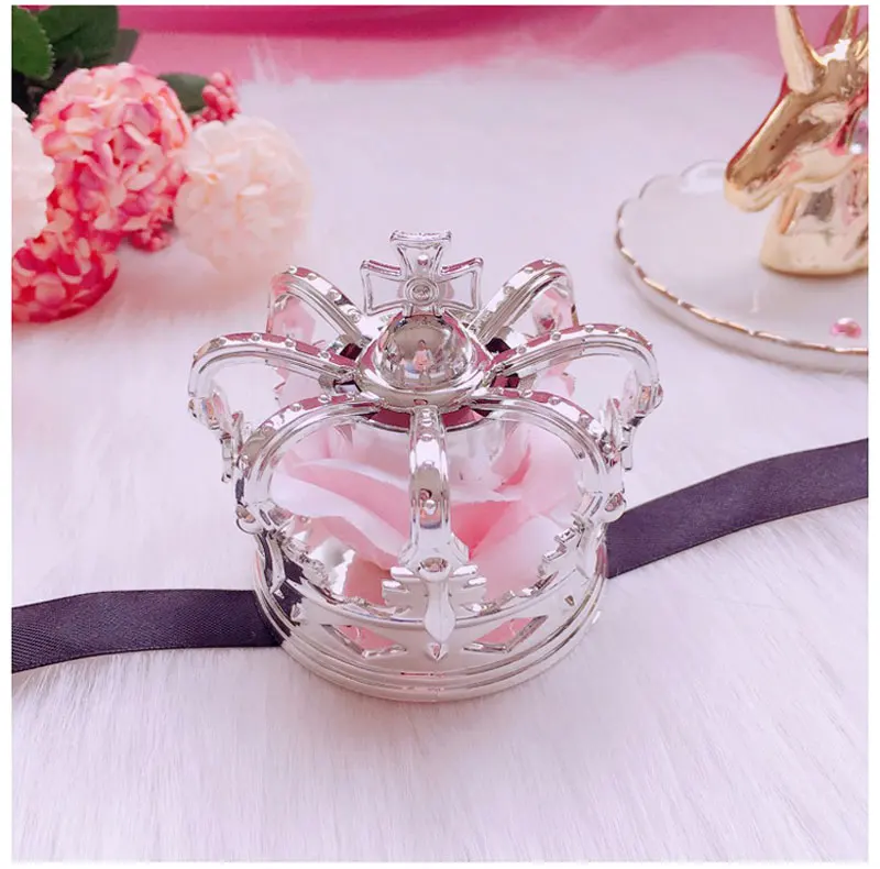 Crown-Silver-B Лолита британская императорская корона на голову заколка Роза Корона повязка на голову принцесса заколка для волос аксессуары для маскарада на Хеллоуин - Цвет: Crown-Silver-B