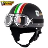 Retro Motorcycle Helmet Vintage Scooter Casco Moto Motorbike Open Face Half Helme Casco Vintage Helmet  For Men And Women ► Photo 1/6